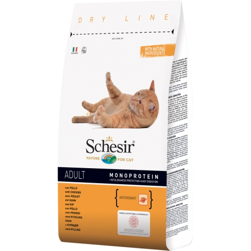 Schesir Cat Adult Monoprotein Pui, 10 kg imagine