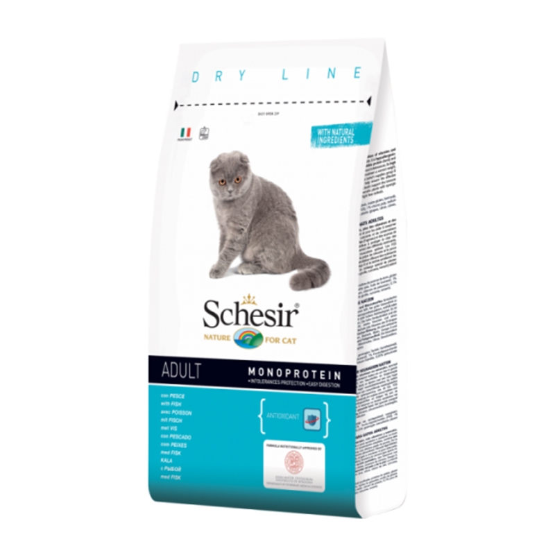 Schesir Cat Adult Monoprotein Peste, 10 kg imagine
