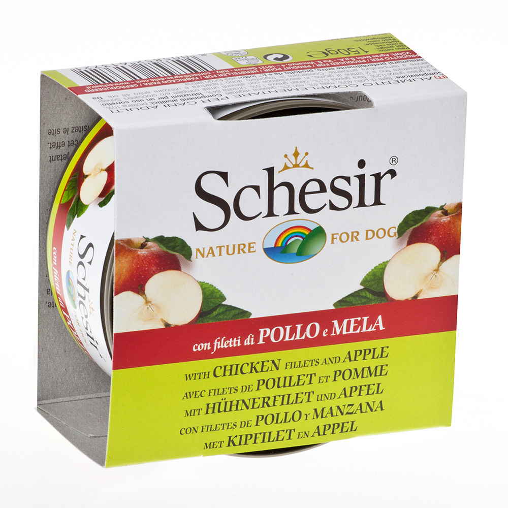 Schesir Dog Fruit Pui/ Mere, Conserva 150 G