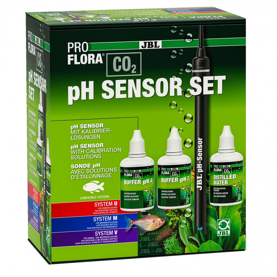 Senzor pH cu solutii calibrare JBL PROFLORA CO2 pH SENSOR SET petmart