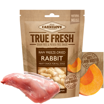 Carnilove True Fresh Raw Freeze-Dried Rabbit with Pumpkin, 40 g Carnilove