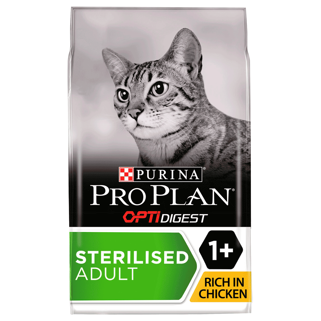 PRO PLAN Cat Sterilised Chicken Adult Optidigest, 10 kg petmart.ro imagine 2022