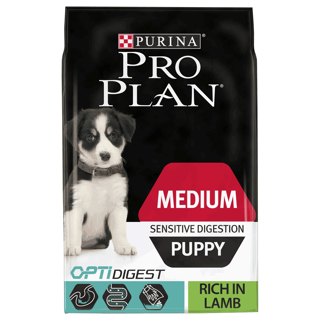 PRO PLAN Dog, Medium Puppy Sensitive Digestion Lamb, 12 kg petmart.ro imagine 2022