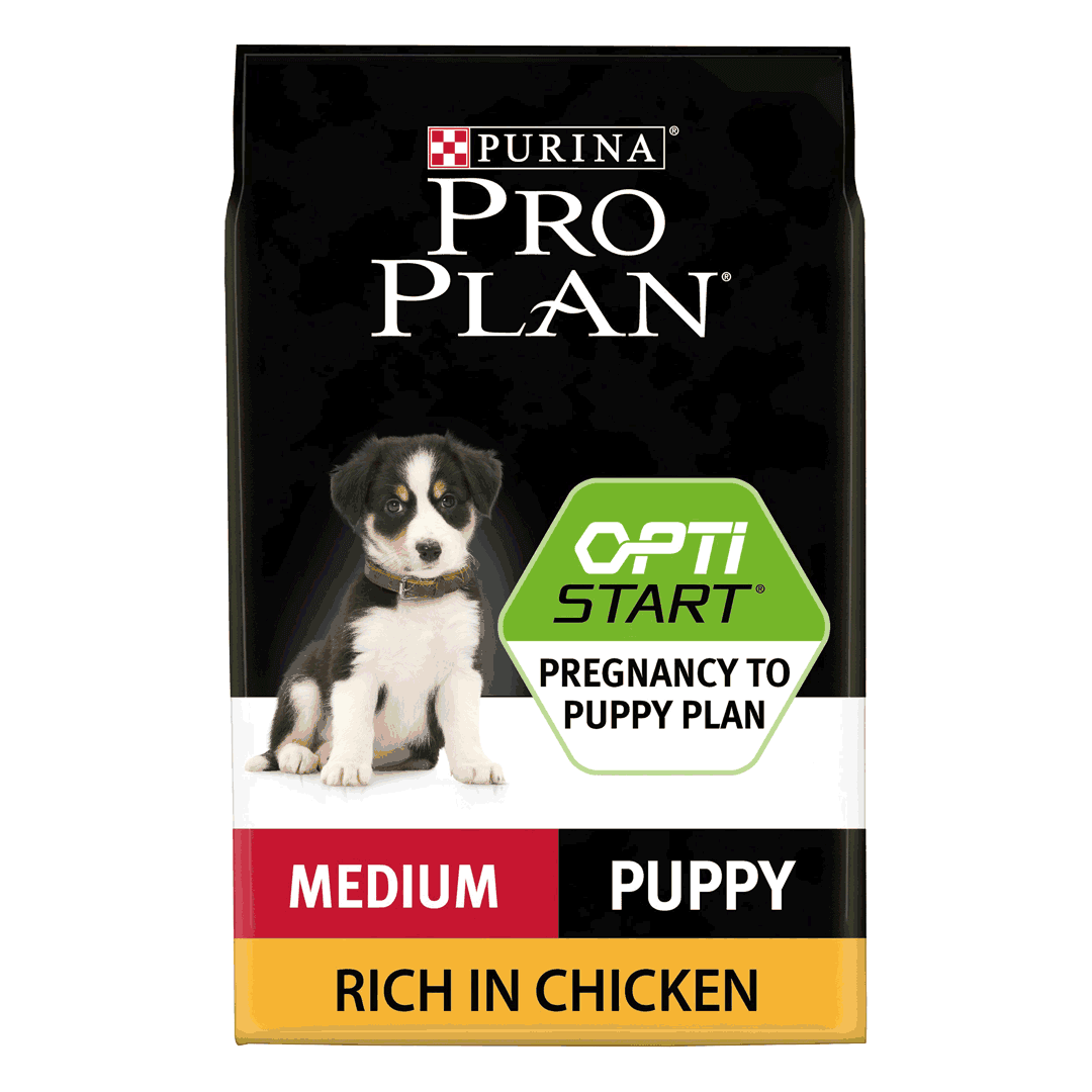 PRO PLAN Dog, Medium Puppy OPTISTART Chicken, 12 kg petmart.ro imagine 2022