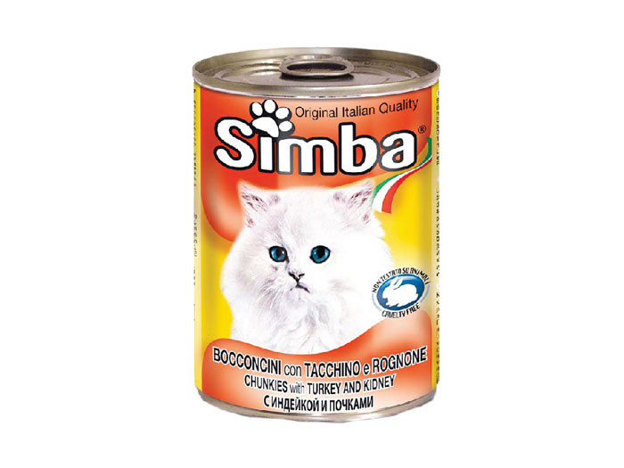 Simba pisica curcan conserva, 415 g