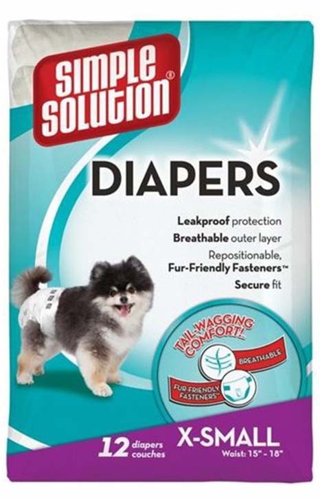 Simple Solution Scutece Pampers XS, 12 buc petmart.ro