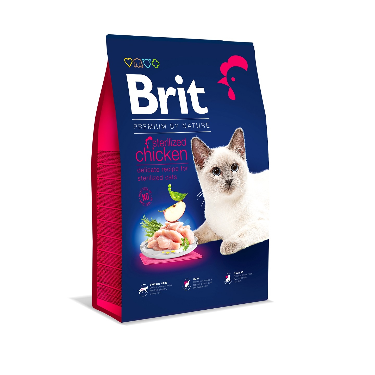 Brit Premium by Nature Cat Sterilized Chicken, 8 kg petmart