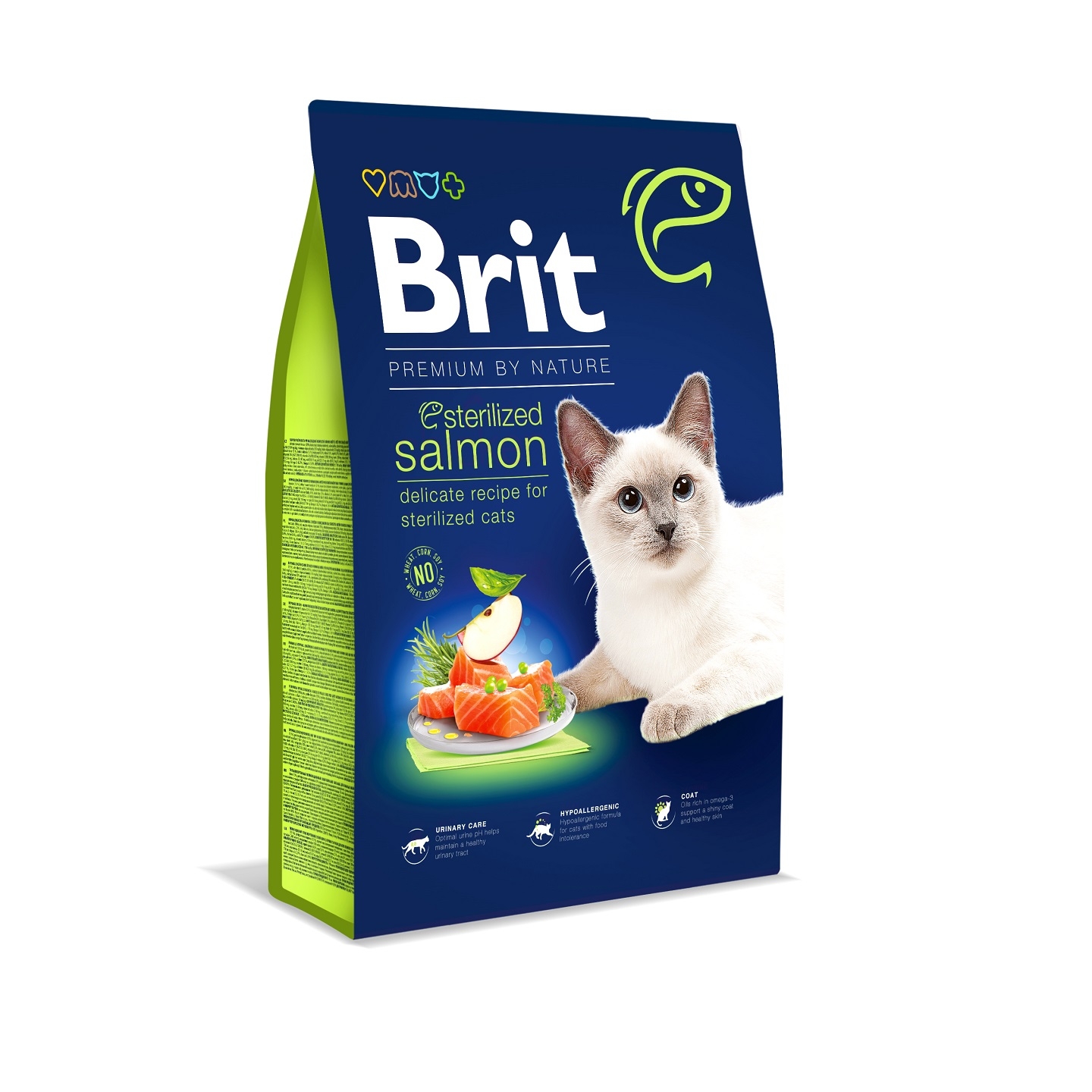 Brit Premium by Nature Cat Sterilized Salmon, 8 kg Brit