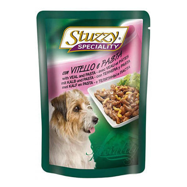 Stuzzy Speciality Dog Vitel si Paste, 100 g petmart