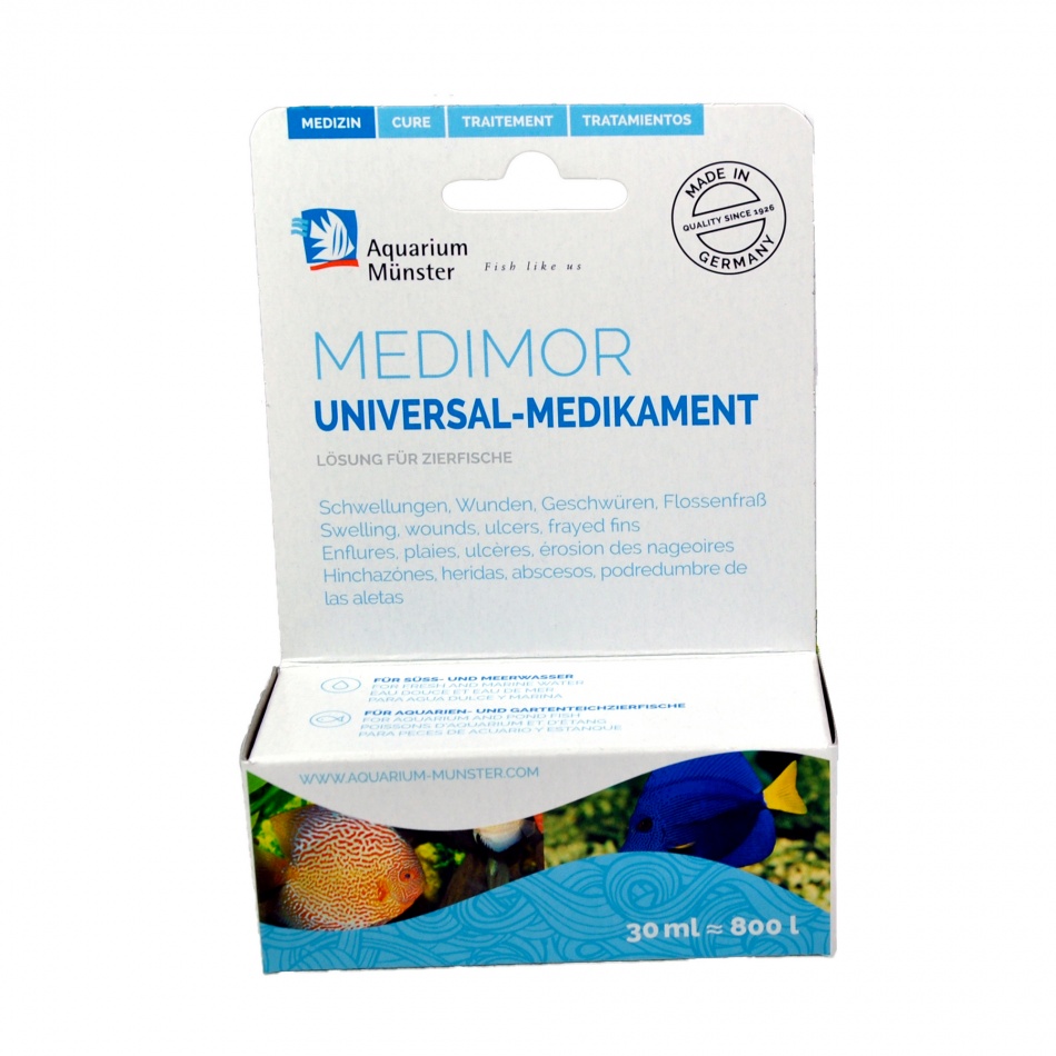 Tratament Aquarium Munster MEDIMOR 30 ml pentru 800 l Fresh/Marin petmart