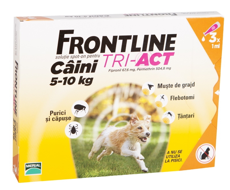Frontline Tri-Act 5-10 kg 3 pipete