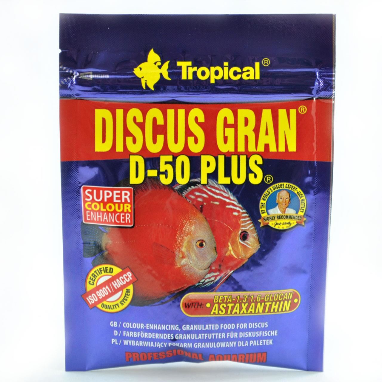 TROPICAL DISCUS GRANT D-50 PLUS 20GR PLIC petmart.ro