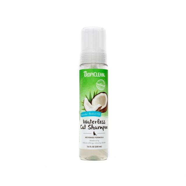 Sampon uscat pentru pisici, tropiclean dander reducing, 220ml