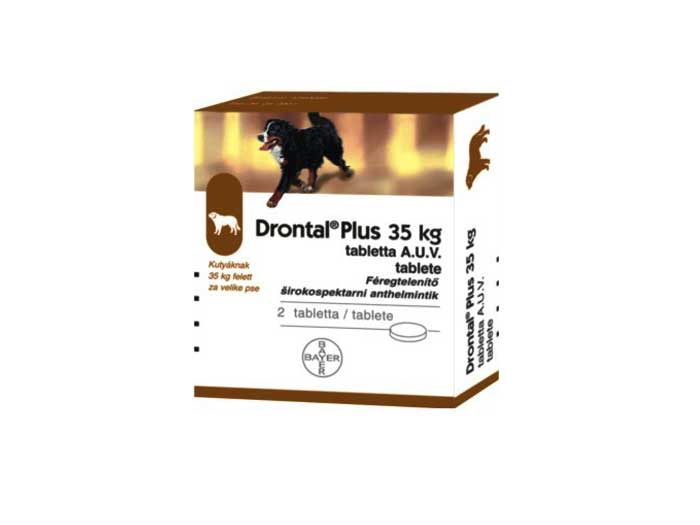 Drontal plus 35 kg 2 tablete / cutie