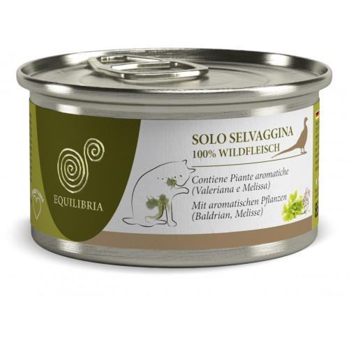 Equilibria cat - 100% carne de vanat- conserva 85 g