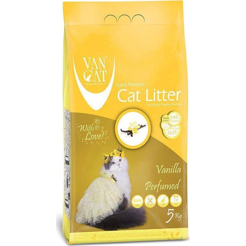 Nisip igienic, vancat vanilla compact, 5 kg