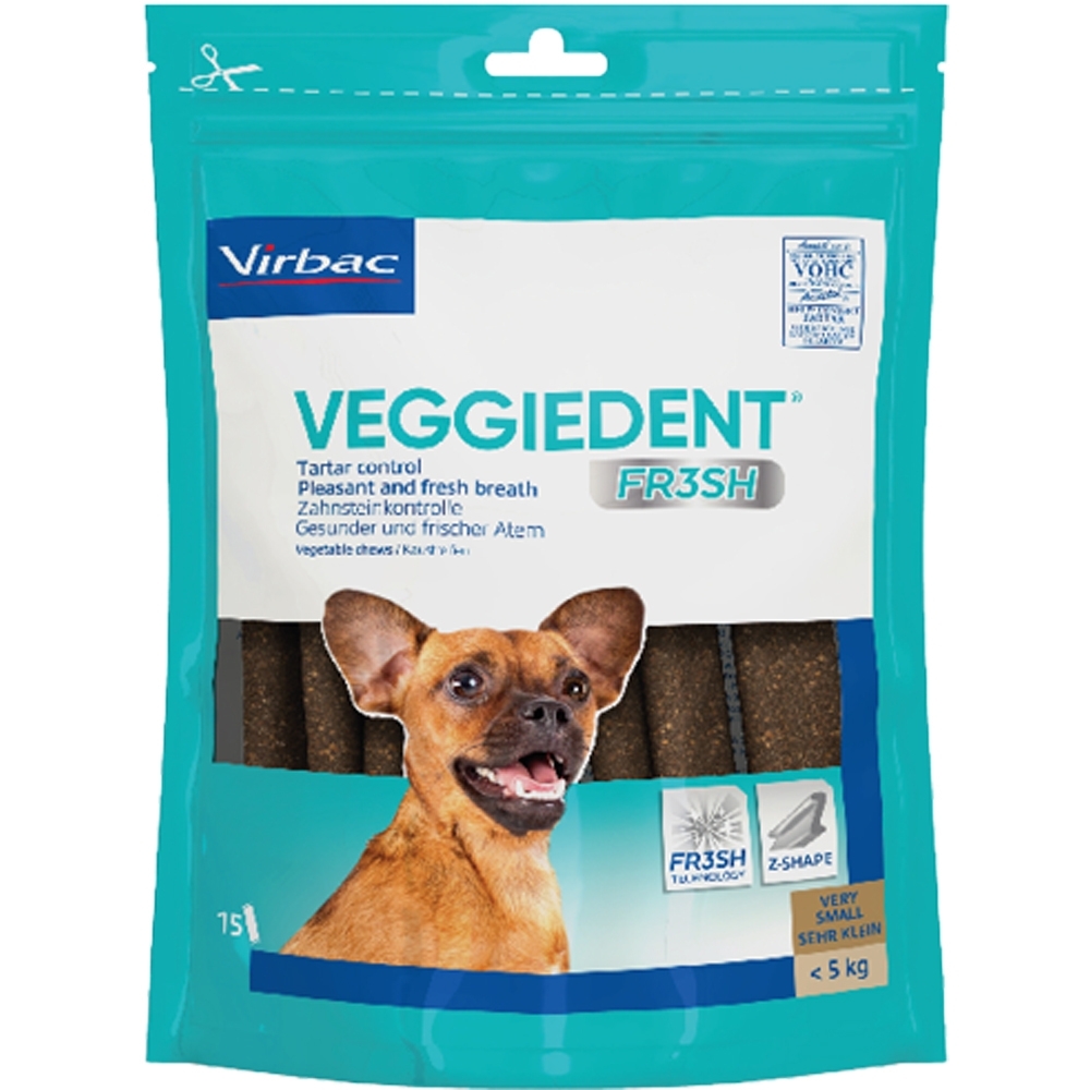 Veggiedent Fr3sh Extra – Small Dog (<5 kg), 15 bucati petmart.ro