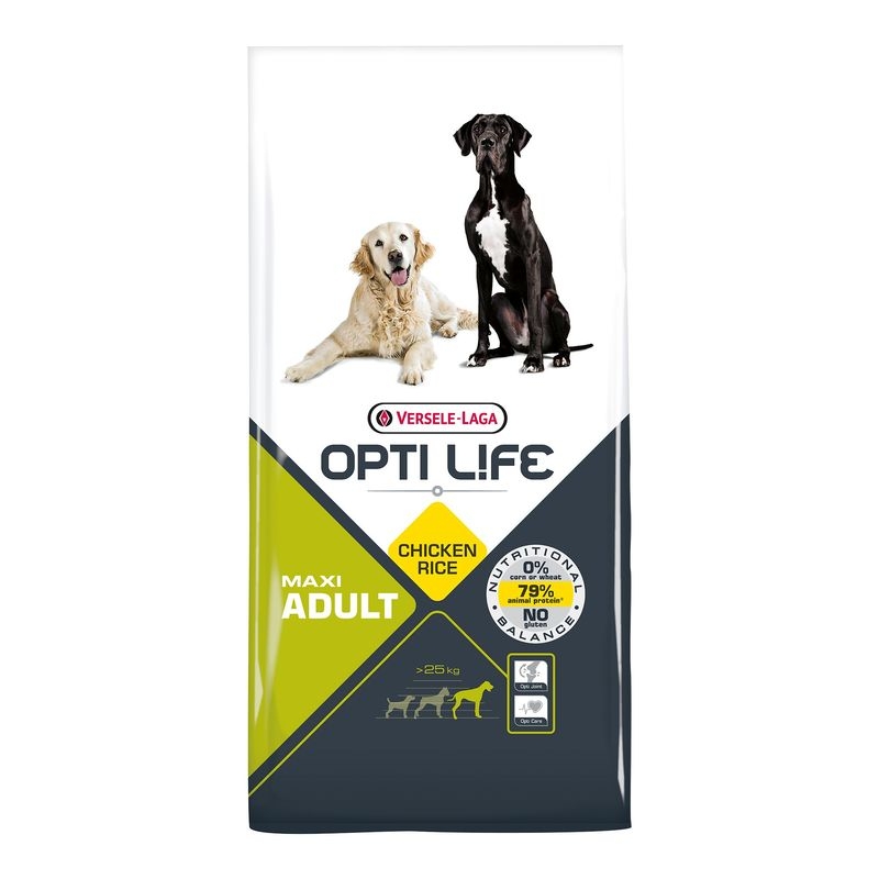 Versele Laga Opti Life Adult Maxi, 12.5 kg petmart.ro