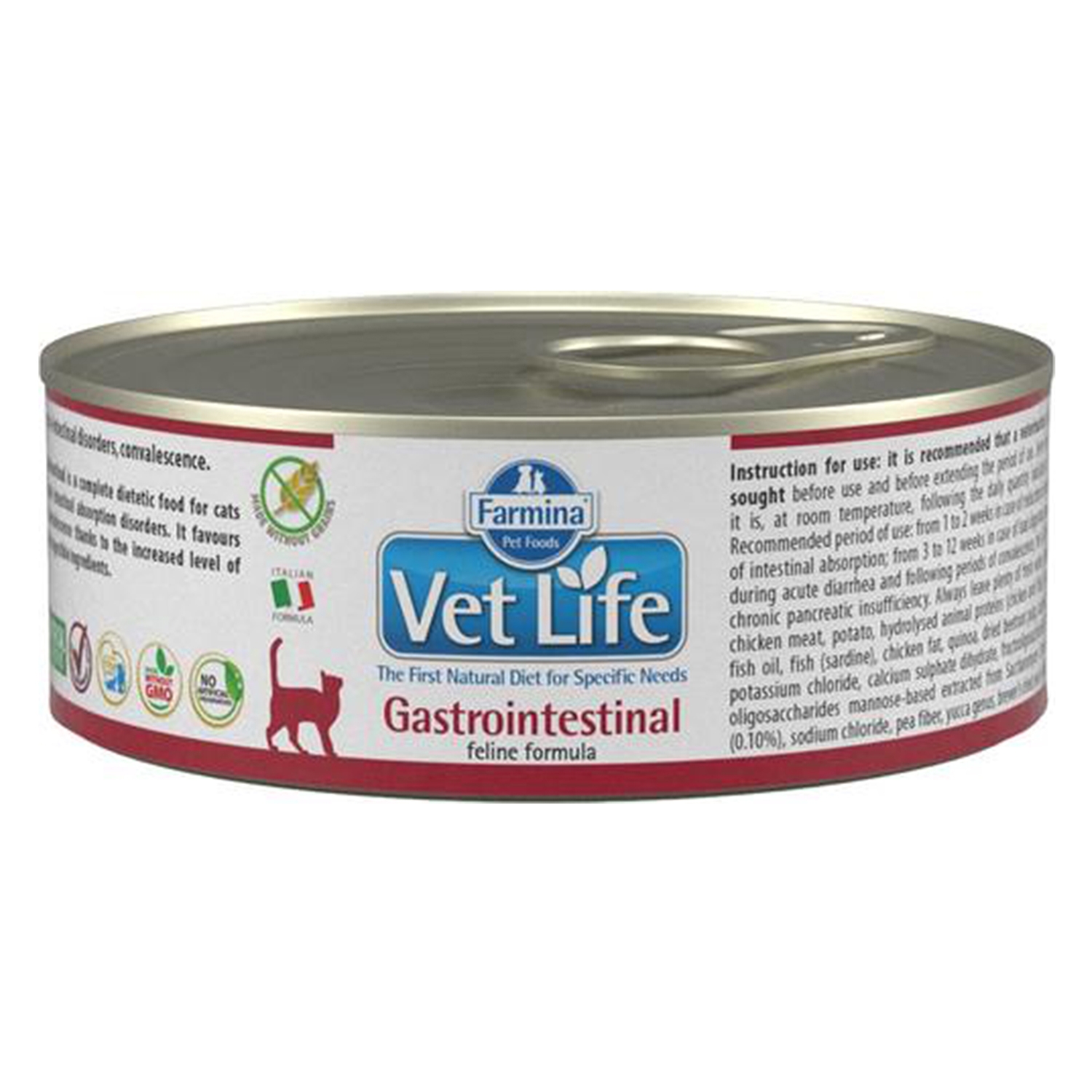 Vet Life Natural Diet Cat Gastrointestinal, 85 g Farmina