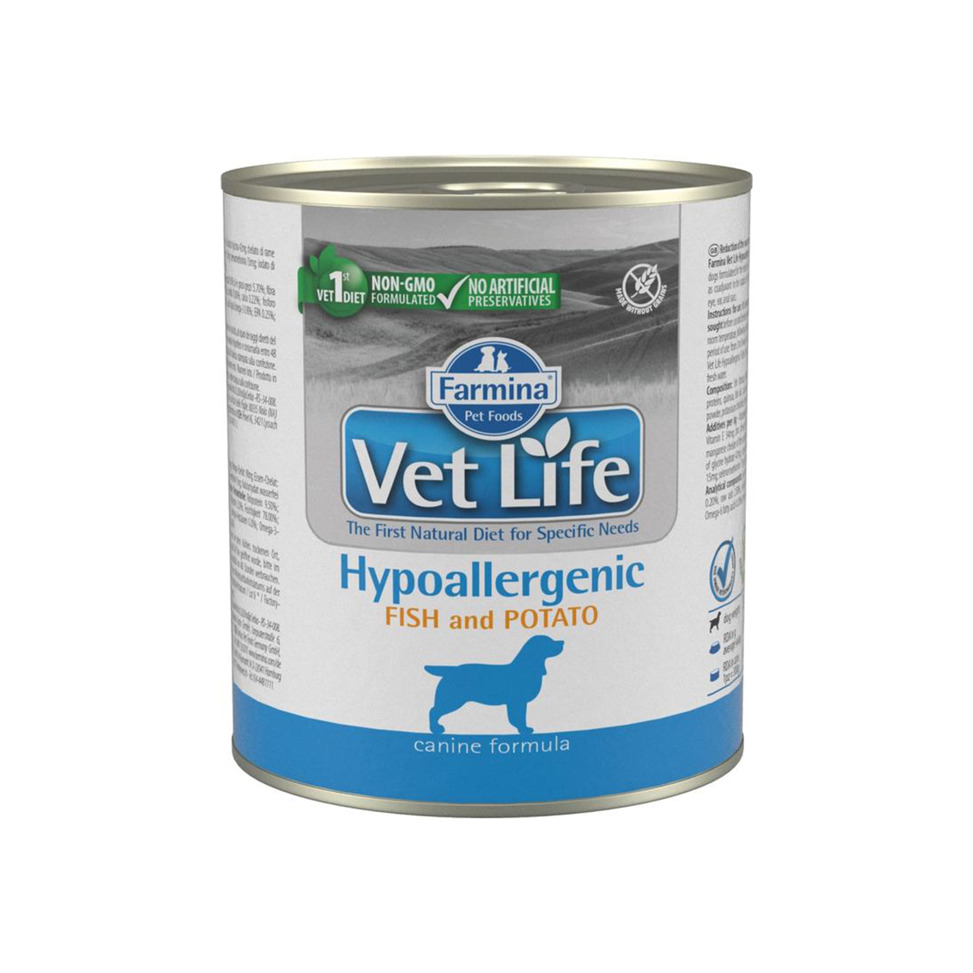Vet Life Natural Diet Dog Hypoallergenic Fish and Potato, 300 g Farmina imagine 2022