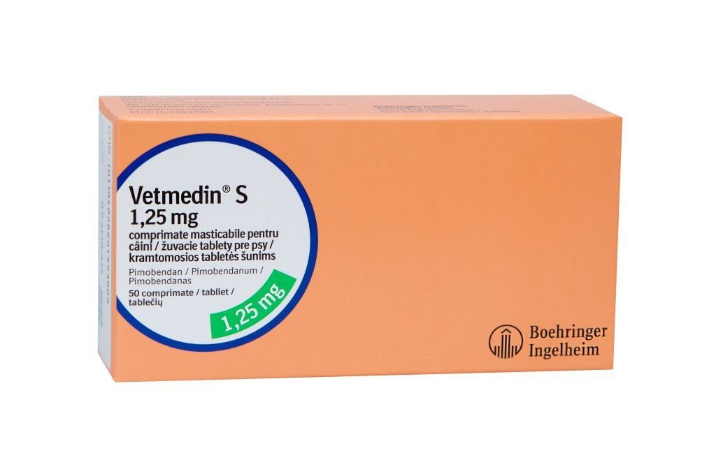 Vetmedin 1.25 mg, 50 comprimate Boehringer Ingelheim imagine 2022
