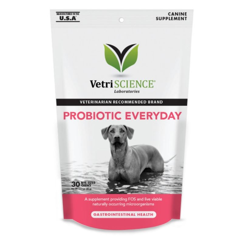 Vetri Probiotic Everyday Bite-sized Chews Dog, 30 tablete imagine