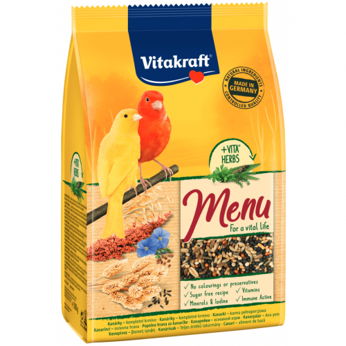 Hrana pentru canari, Vitakraft Premium Menu, 500 g petmart.ro