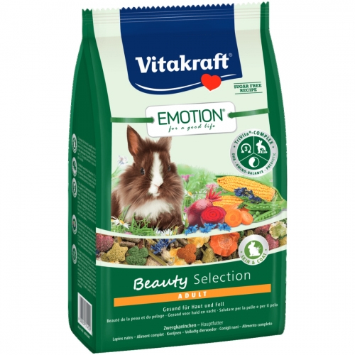 Hrana pentru iepuri, Vitakraft Emotion Beauty Adult, 600 g petmart.ro imagine 2022