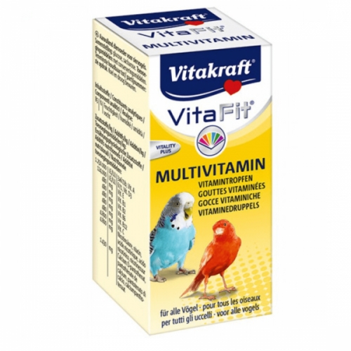 Vitamine pentru pasari exotice, Vitakraft Vitafit Multivitamin, 10 ml petmart.ro imagine 2022