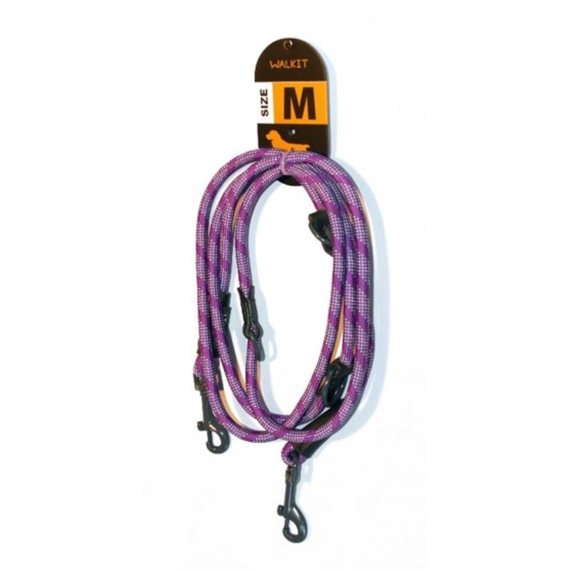 Walkit Special Round Rope Lesa caine violet (M) 0.8 x 200 cm petmart.ro