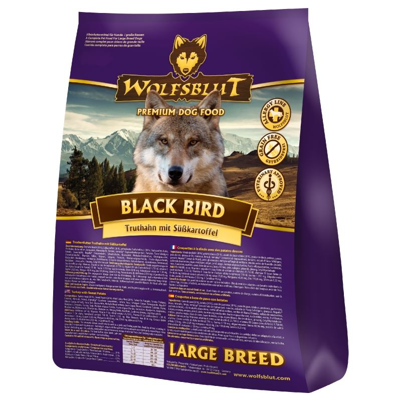 Wolfsblut Black Bird Large Breed, 7.5 kg
