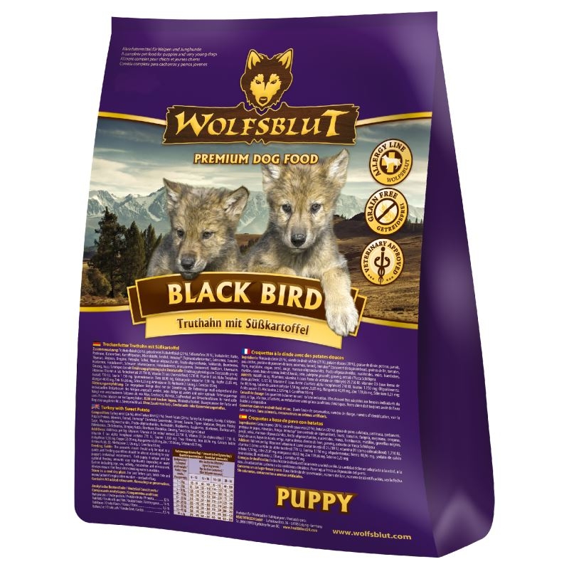 Wolfsblut Black Bird Puppy, 15 kg