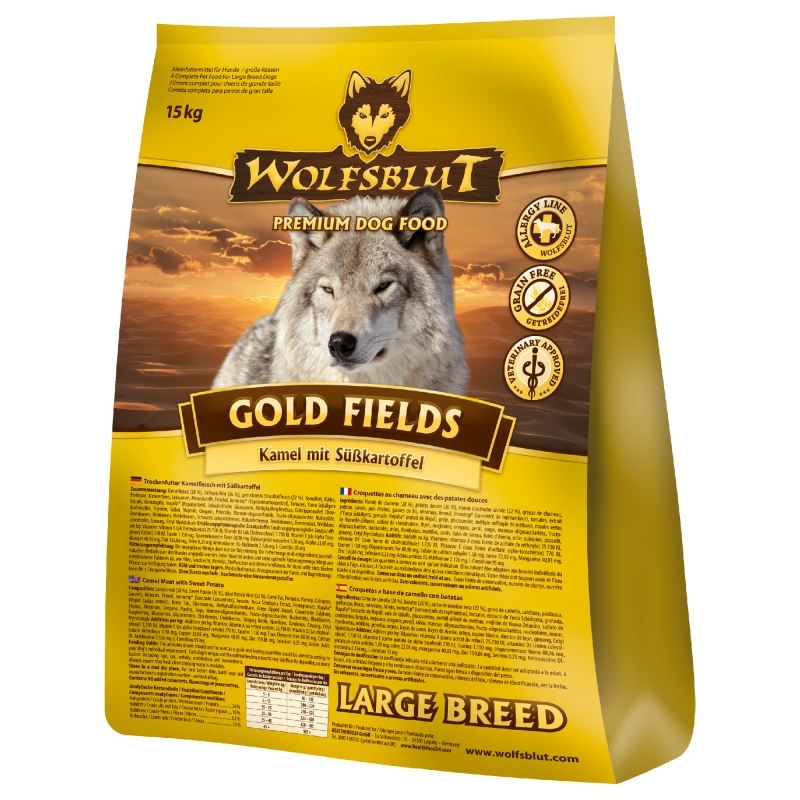 Wolfsblut Gold Fields Large Breed, 7.5 kg