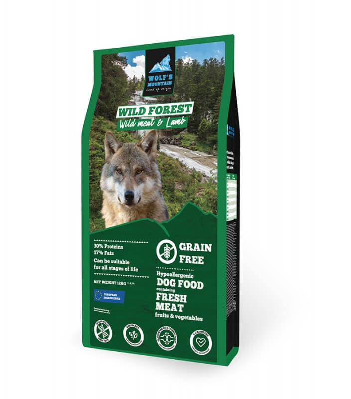 Wolf’s Mountain Wild Forest, Carne de Vanat & Miel si Fructe & Legume, 12 kg Oasis Shadrin Group imagine 2022