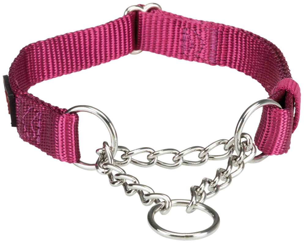 Zgarda chinga cu lant strangulanta 30-40cm/ 15mm orhid 202720