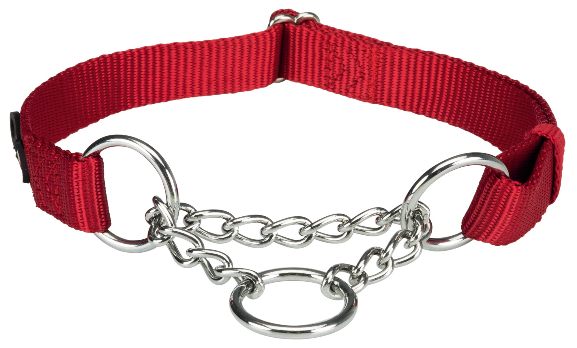 Zgarda chinga cu lant strangulanta 30-40 cm/15 mm rosu 202703