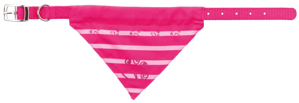 Zgarda cu esarfa xs-s 25-31cm/ 15mm fucsia 30911