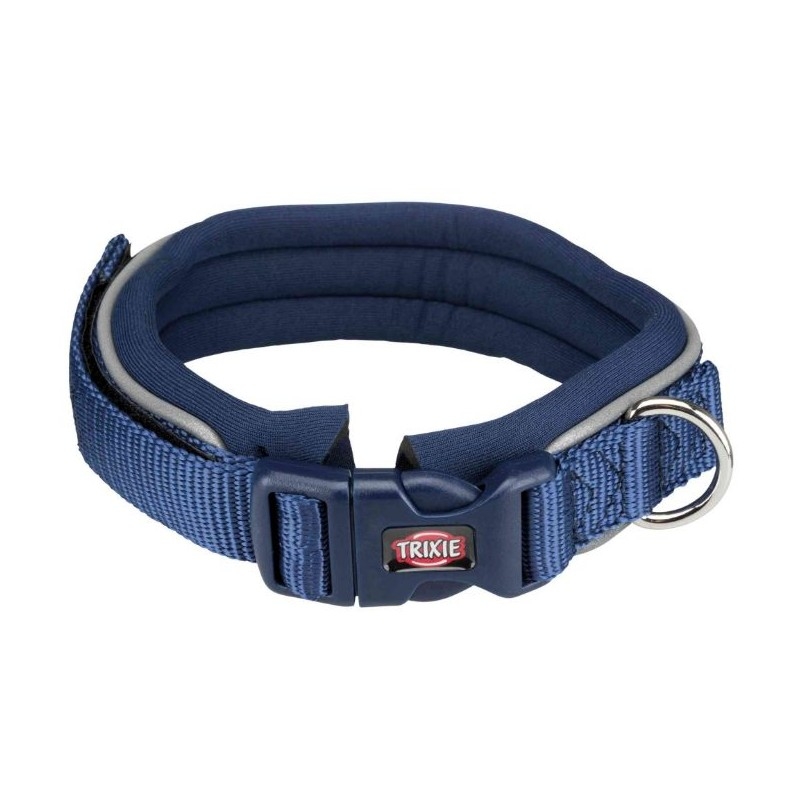 Zgarda premium captusita 27-35 cm/ 10mm indigo/ albastru 1988213
